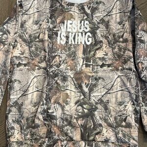 Camo Print 'Jesus Is King' Sweatshirt